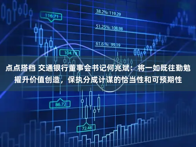 点点搭档 交通银行董事会书记何兆斌:将一如既往勤勉擢升价值创造,保执分成计谋的恰当性和可预期性